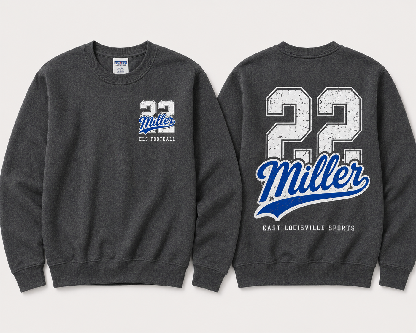 Personalized Varsity Player Tee & Crewneck