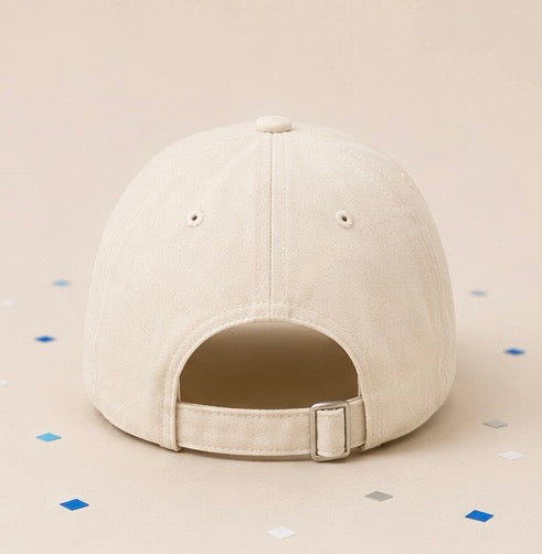 CHEER Embroidered Dad Hat | Ivory Baseball Cap | Game Day Cheer Hat