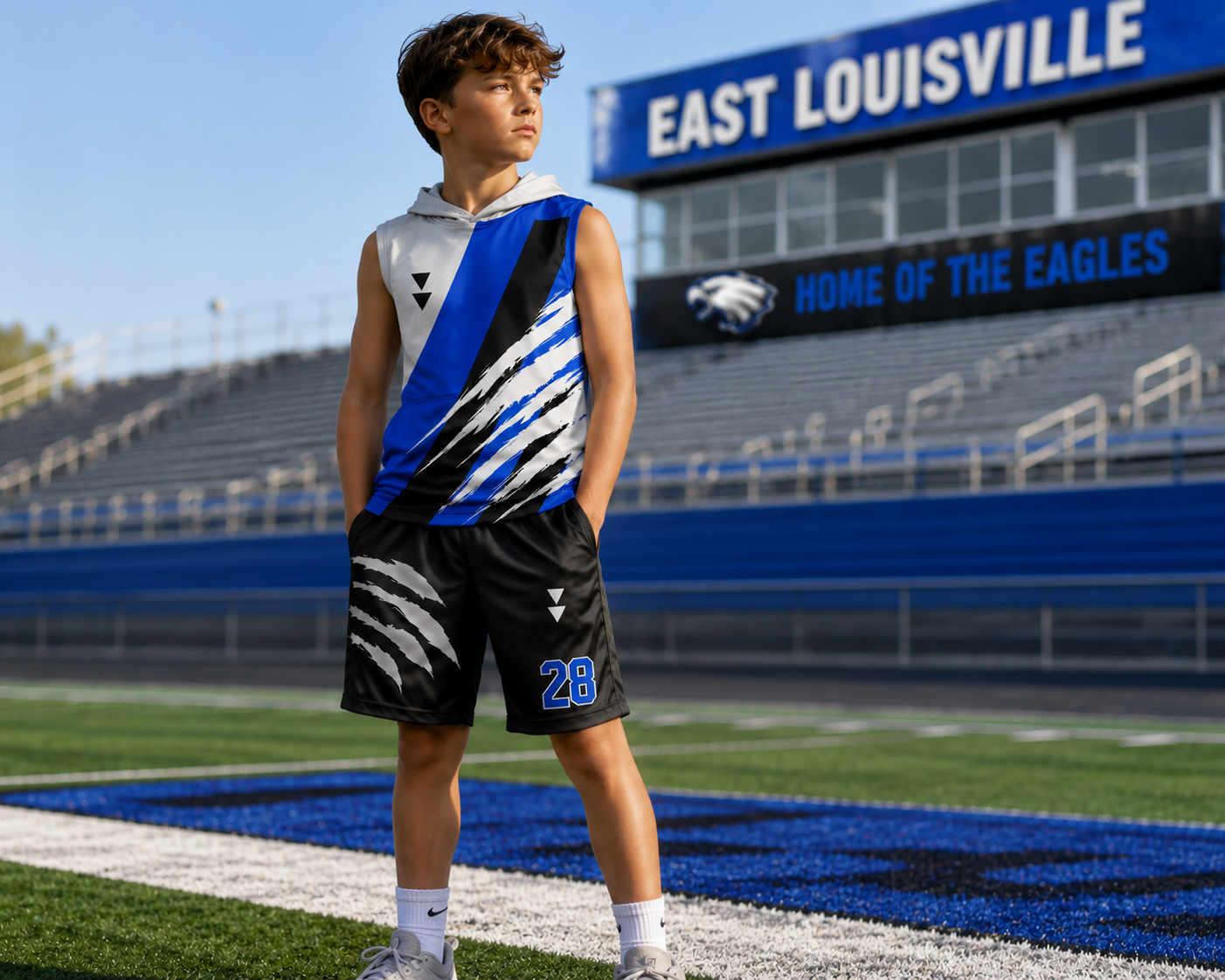 ELS Flight Collection Performance Hooded Tank & Shorts Set