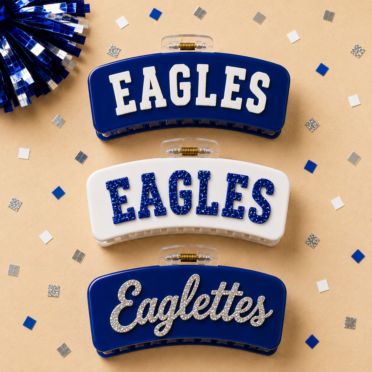 Game Day Acrylic Hair Claw Clip