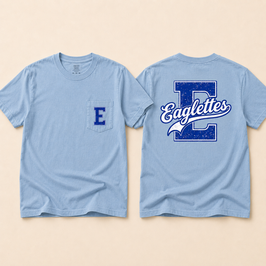 Varsity E Eaglettes Pocket Tee