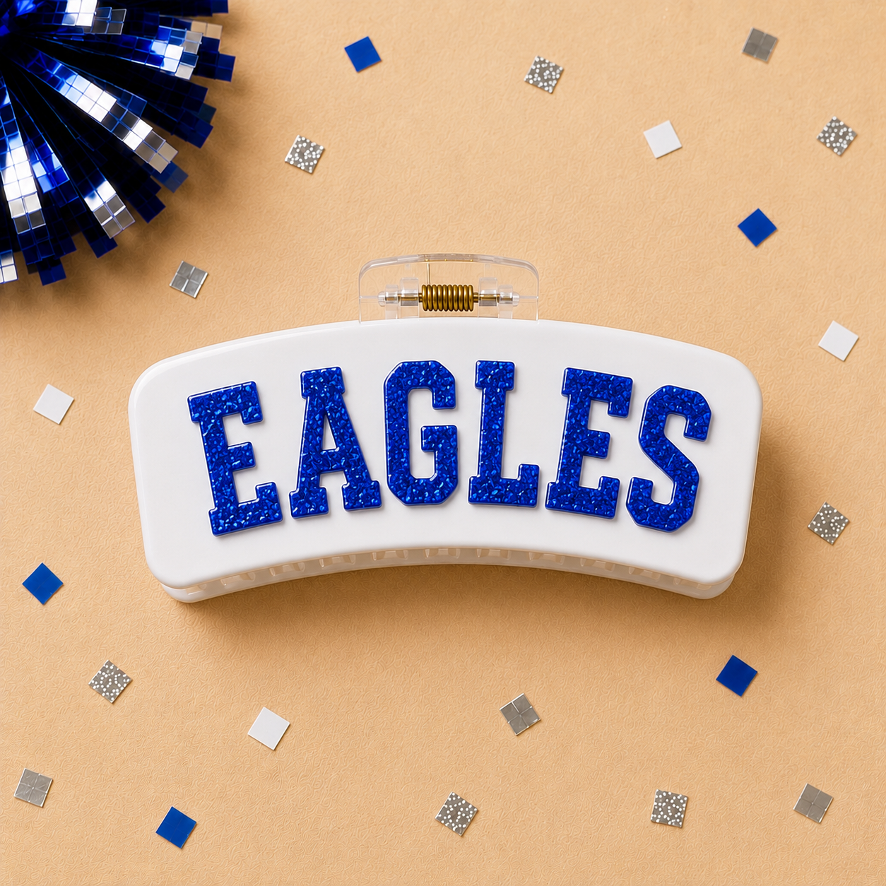 Game Day Acrylic Hair Claw Clip