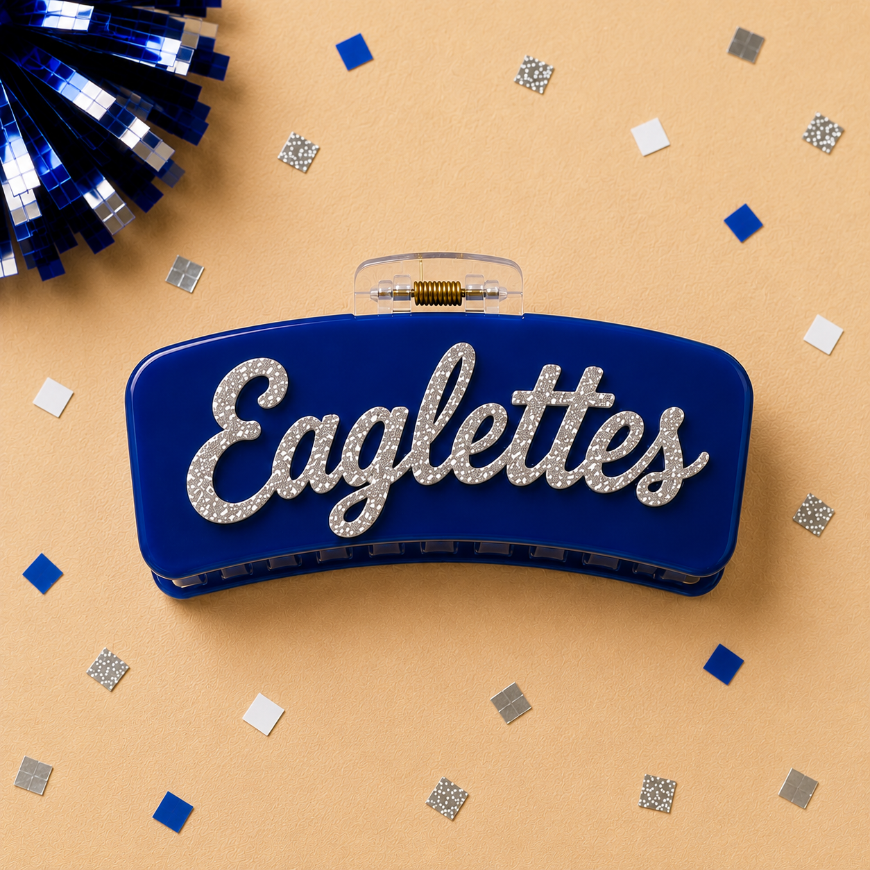 Game Day Acrylic Hair Claw Clip