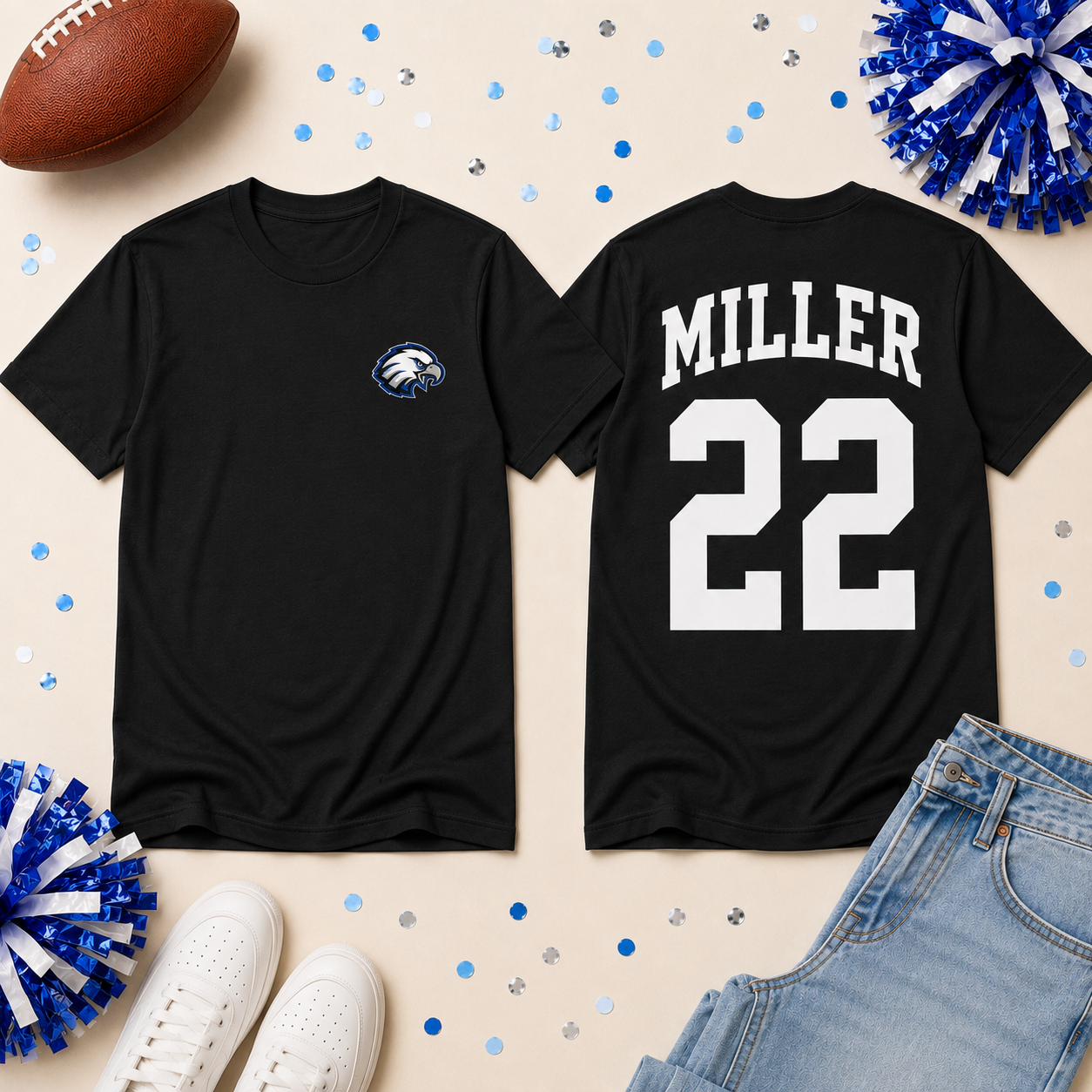 Personalized ELS Game Day Tee | Custom Name & Number Spirit Shirt *PERSONALIZATION INCLUDED*