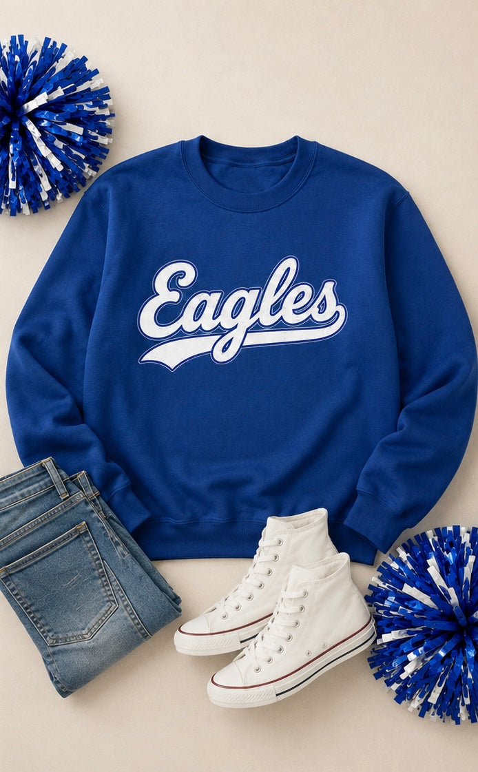 Eagles Retro Script Crewneck