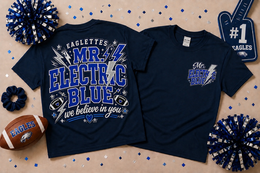 Mr. Electric Blue Eaglettes Tee