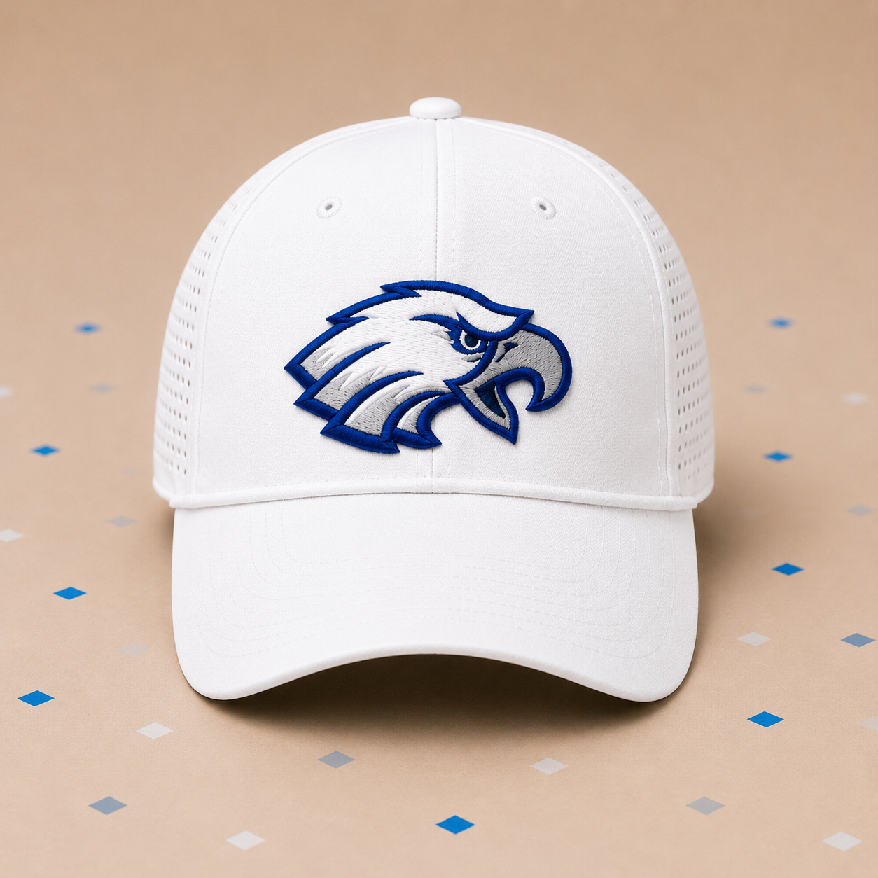 ELS Eagle Performance Rope Hat – White