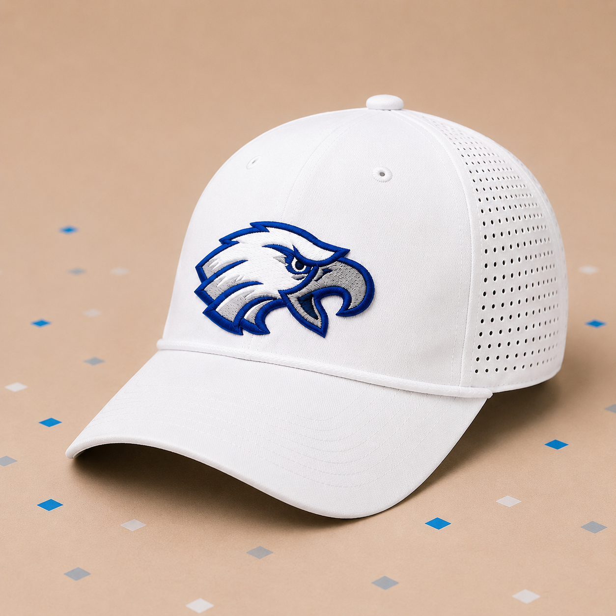 ELS Eagle Performance Rope Hat – White