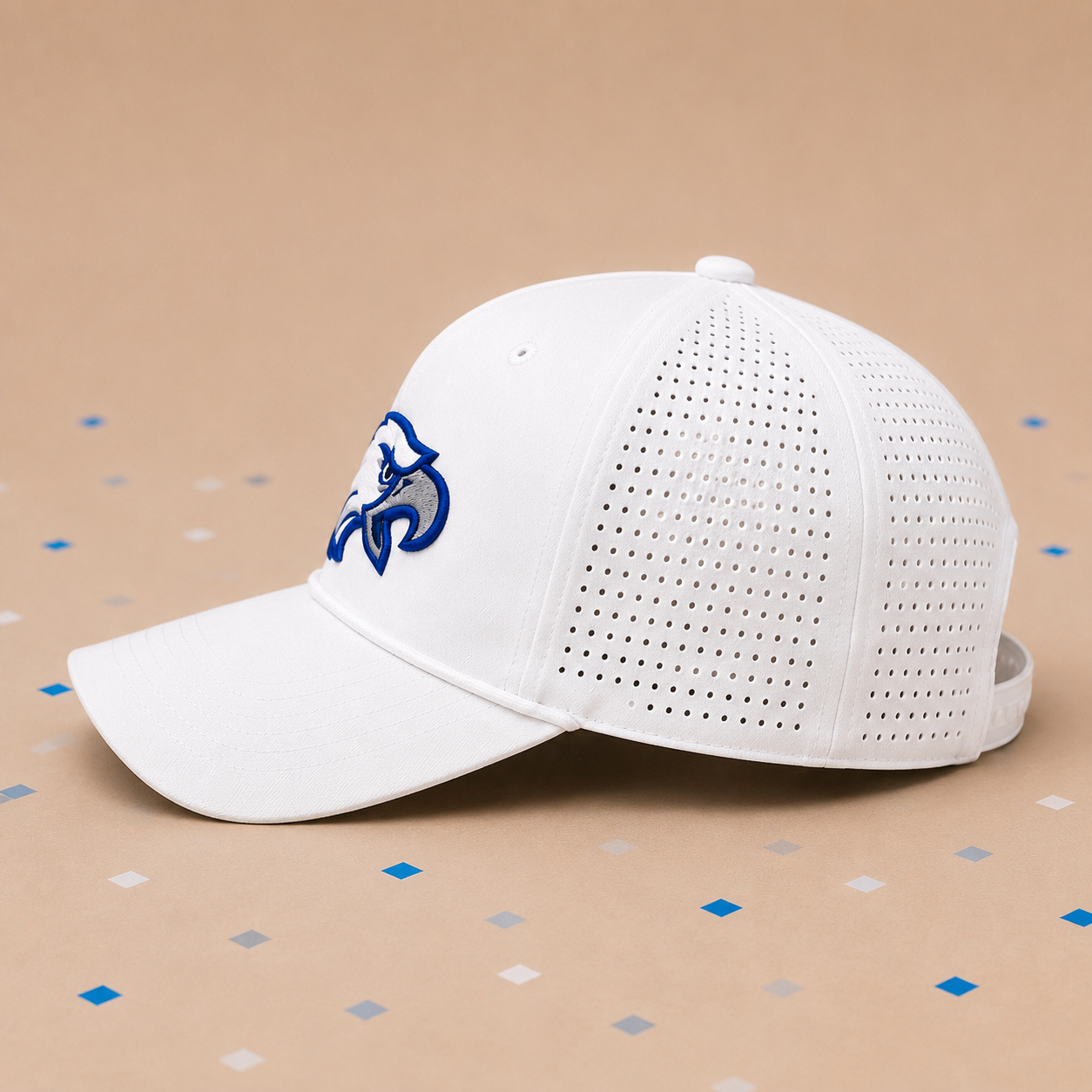 ELS Eagle Performance Rope Hat – White
