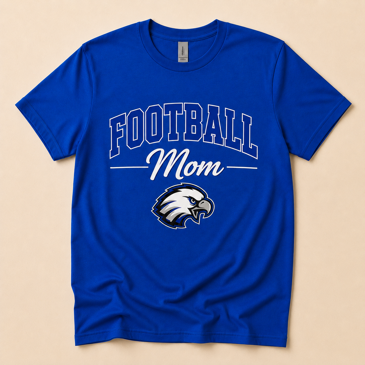 Personalized Football Mom Tee | Custom Name & Number Spirit Shirt