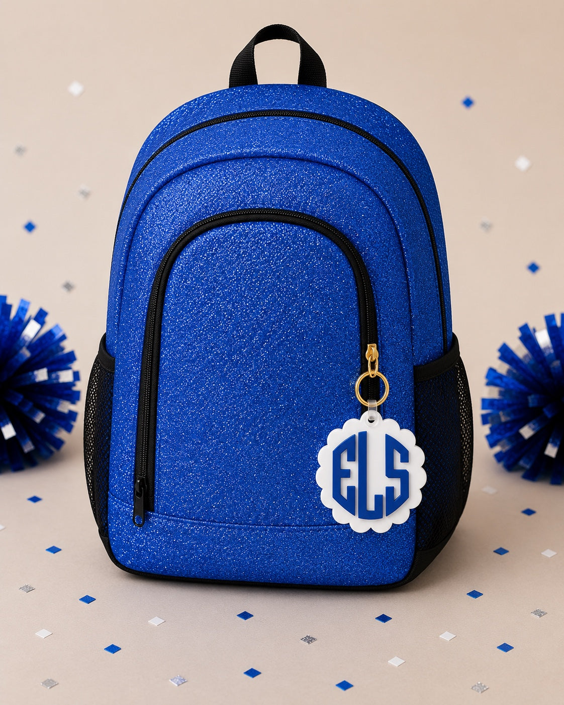 Royal Blue Glitter Backpack